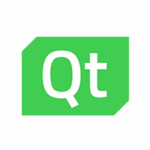 Qt framework logo in green.