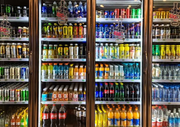 shop fridges contain beverages